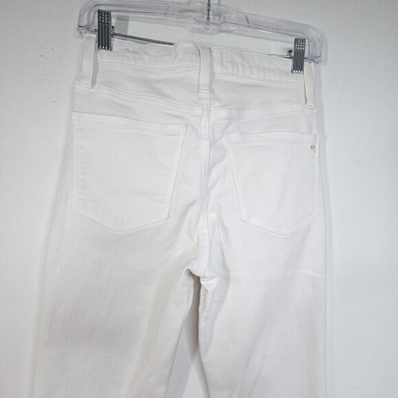 MADEWELL 10” High Rise Skinny White Denim Jeans - Picture 7 of 10